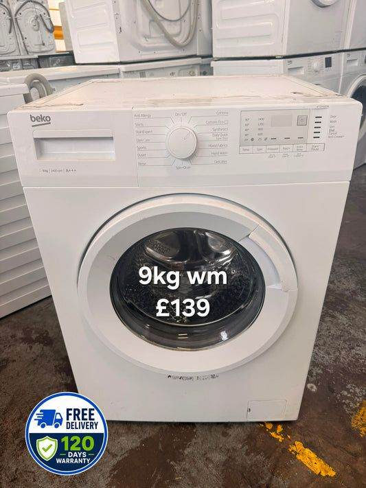 Beko 9kg washing machine 🌟 Free Delivery 🌟 120 Days Warranty 🌟 