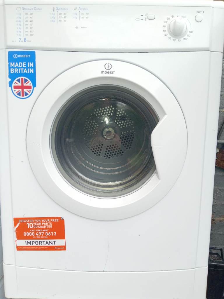 Indesit vented dryer 7kg 