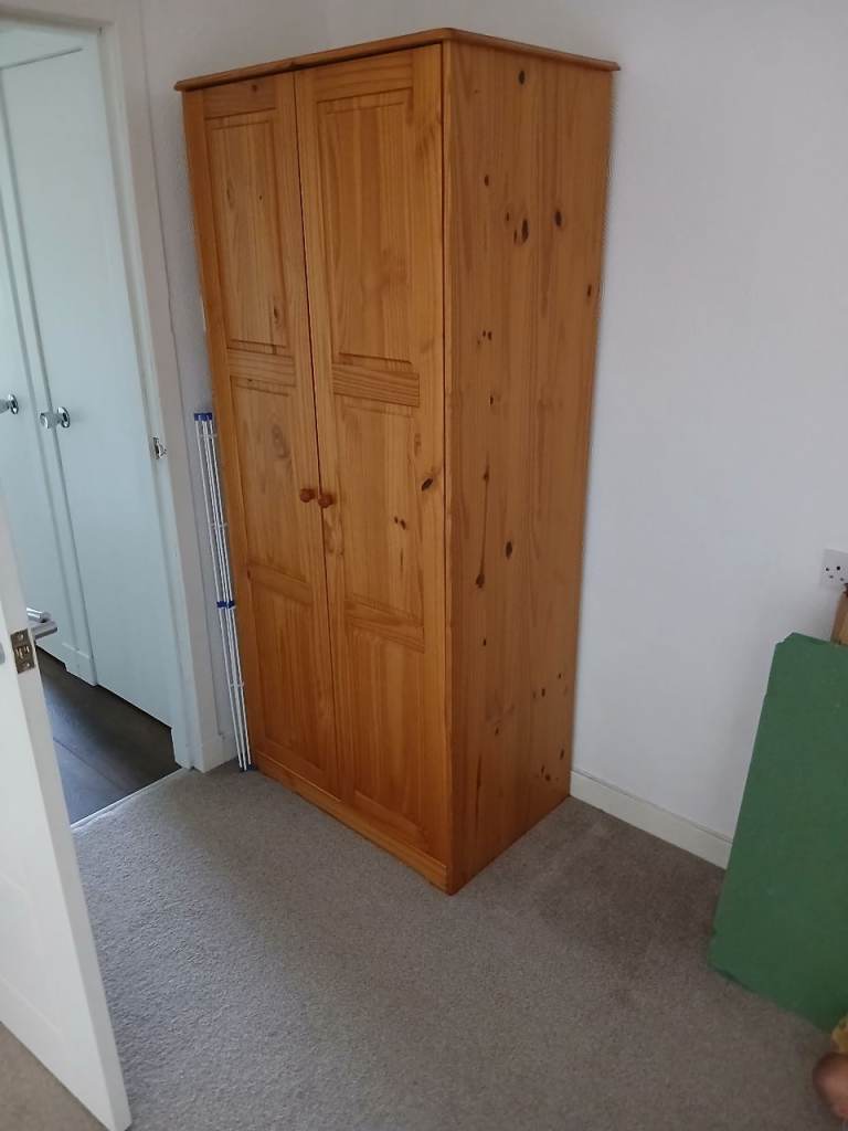 Pine wardrobe free for collection 