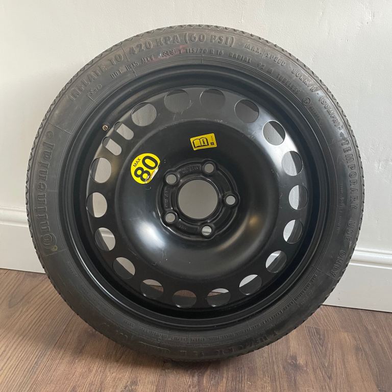 CONTINENTAL T115/70 R16 92M 5x110, Space Saver Spare Wheel, Vauxhall