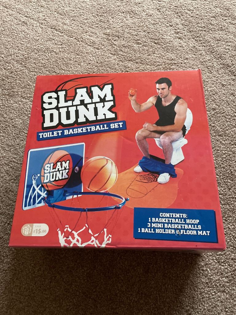 Slam Dunk Toilet Novelty Basketball