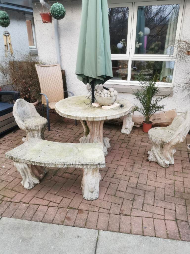 Stone garden furniture 