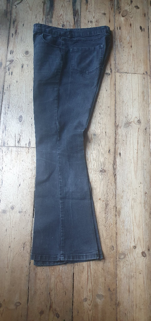 Grey Denim Size12 - boot leg