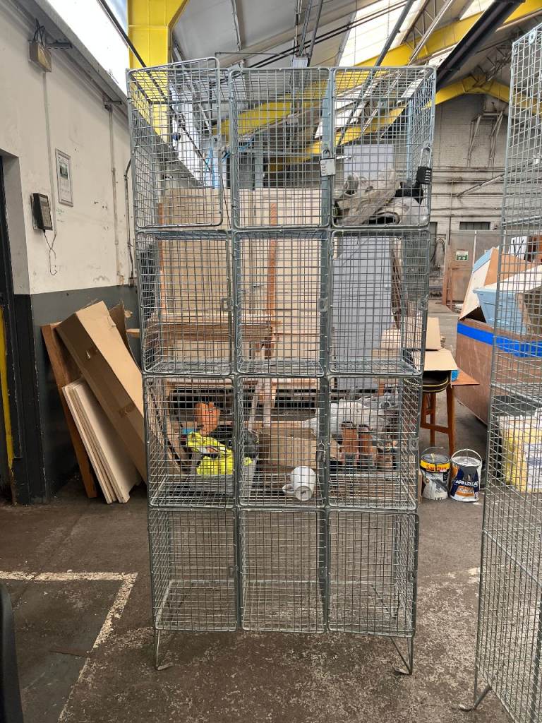 Metal Wire Storage Cages - Modular, Qty: 6