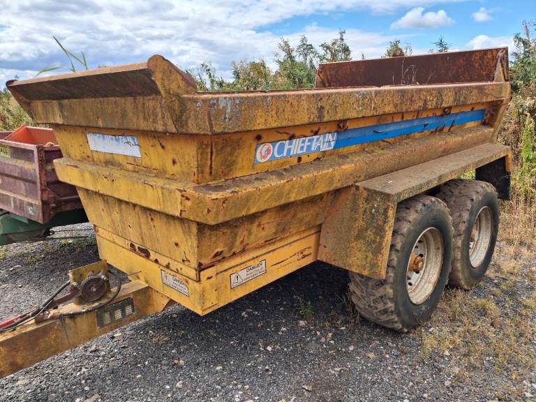 CHIEFTAIN 12 TON DUMPER TRAILER TWIN AXLE TIPPER WORKING ORDER SUTTON COLDFIELD COLLECTION ONLY 