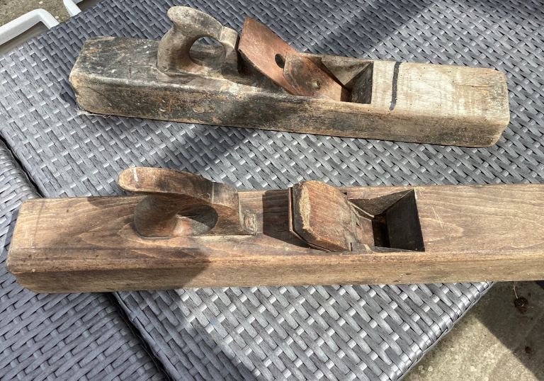 Two Vintage Wooden Hand Planes - Good for Restoration