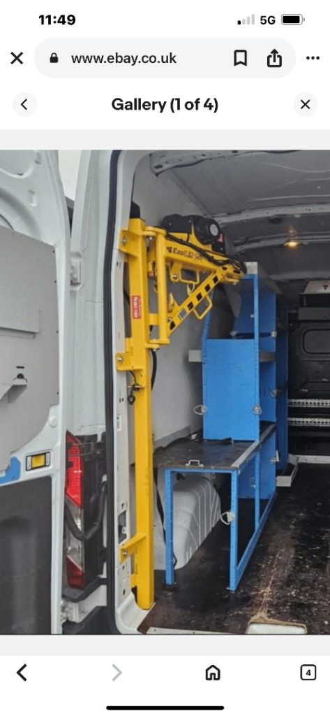 Van electric swinging winch