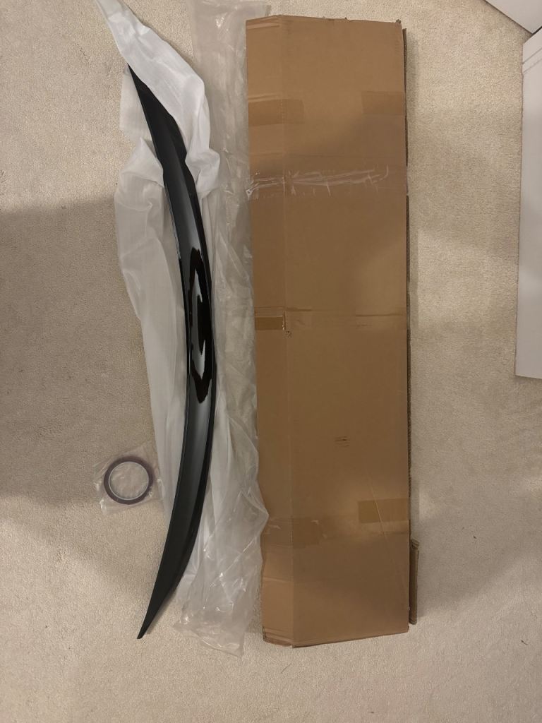 BMW 3 series G80 gloss black lip spoiler