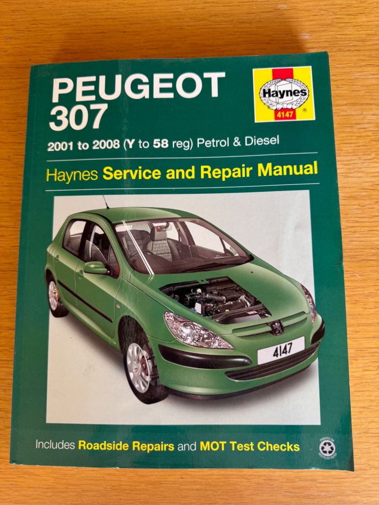 Haynes manual for Peugeot 307
