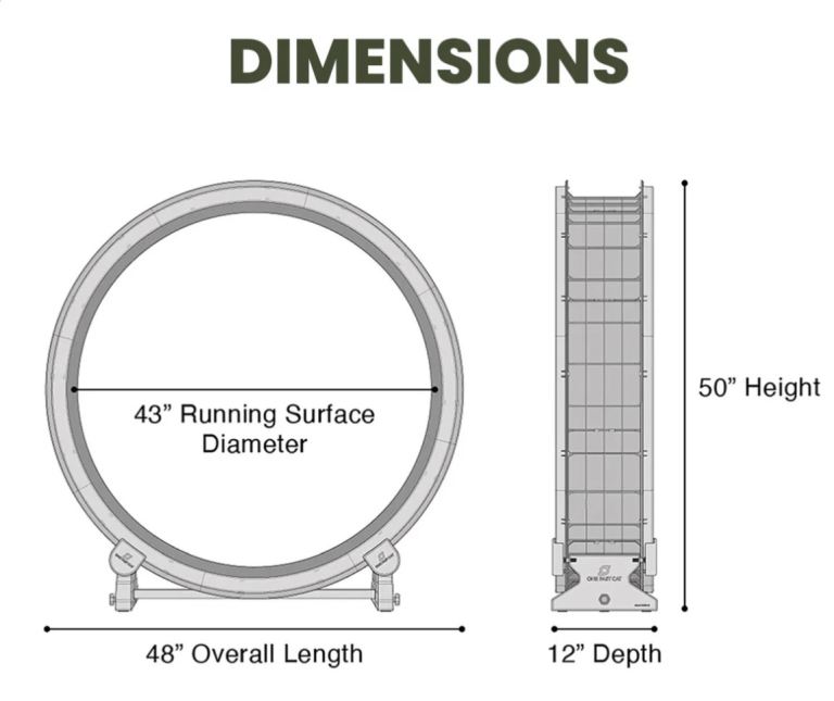 Cat Exercise Wheel - Gen 7 - 48 inches - Black
