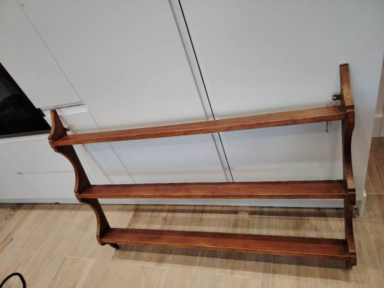 Beautiful Vintage Wall Hanging Rack display shelves Kitchen Hallway Livingroom 