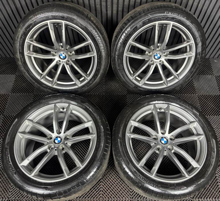 18'' GENUINE BMW 5 SERIES 4 662 GREY M SPORT G30 G31 ALLOY WHEELS TYRES ALLOYS