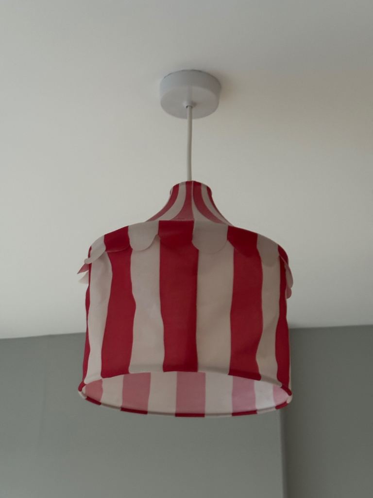Carnival Tent Lamp Shade Red