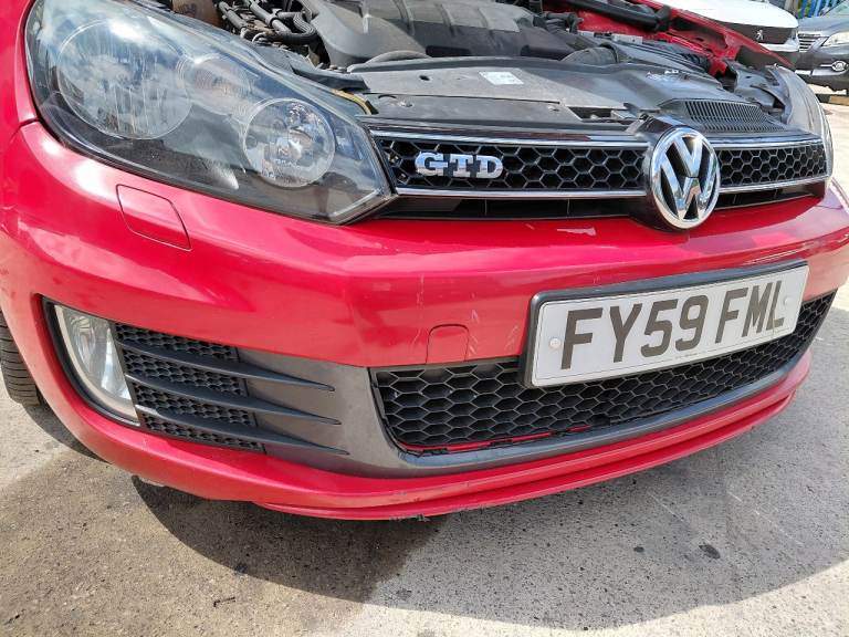 VW GOLF MK6 GTD 2008-12 FRONT BUMPER ; colour : LY3D