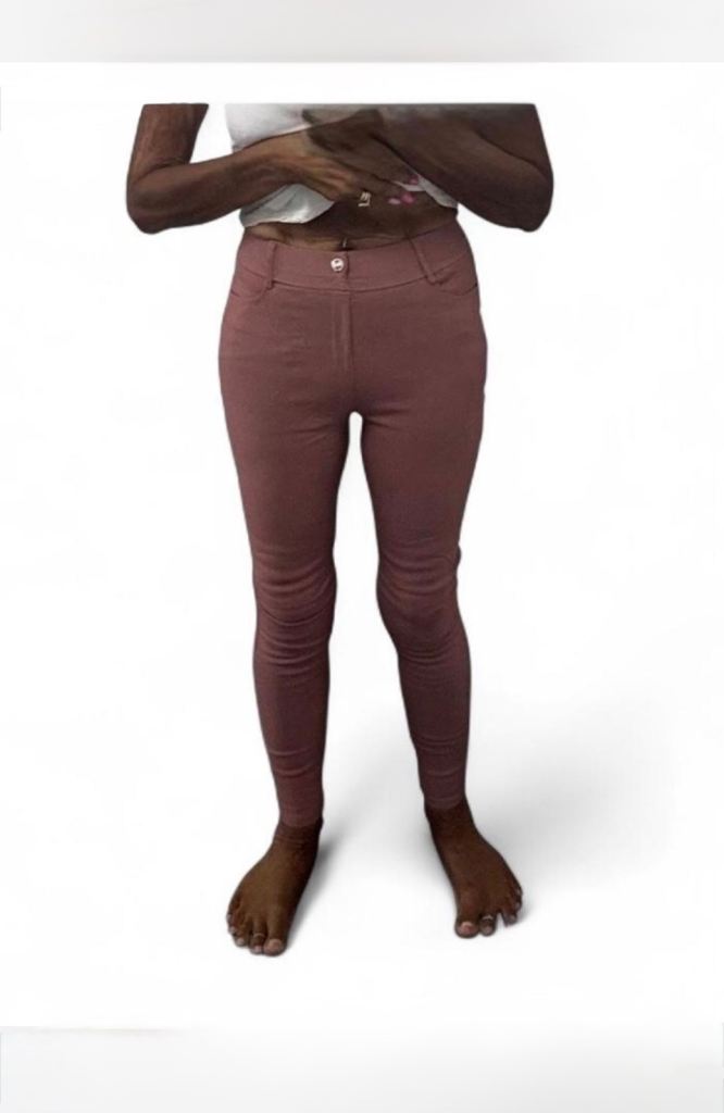 Women’s DUSKY PINK Plain Skinny Tight Fit Stretchy Jeans Leggings Trousers UK: 8-10