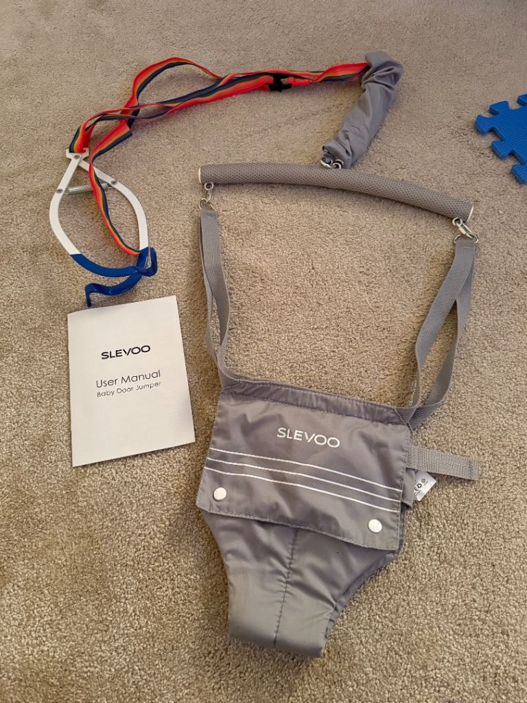 Sleevoo Baby Door Bouncer Jumper – Grey, Good Condition