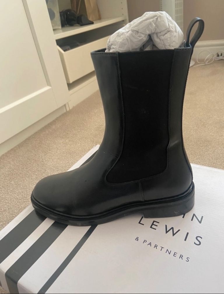 M&S Black Chelsea boots ( narrow calf)
