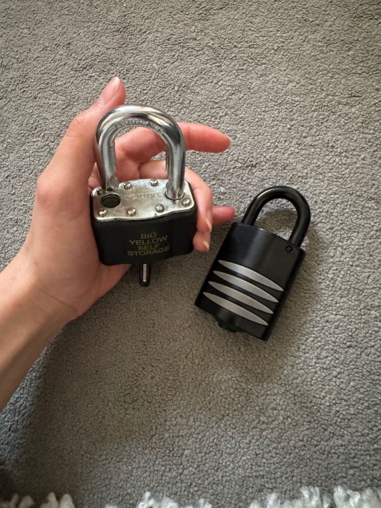 2x big padlocks