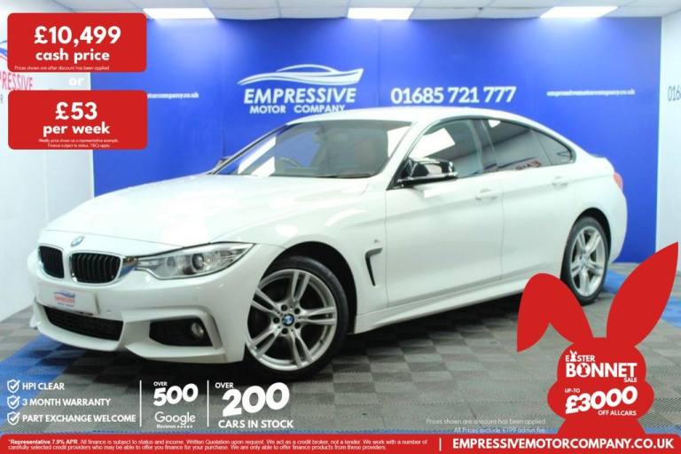 2016 66 BMW 4 SERIES GRAN COUPE 2.0 420D M SPORT HATCHBACK 5DR DIESEL MANUAL XDR