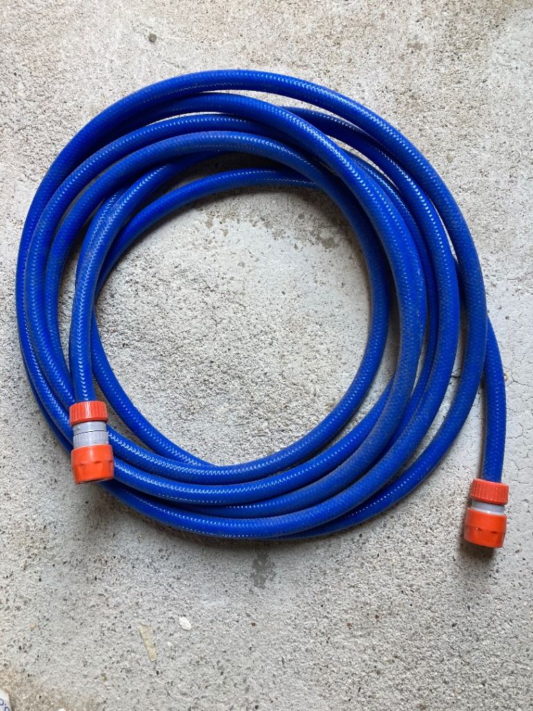 Blue water Hose with Connectors – Good Condition