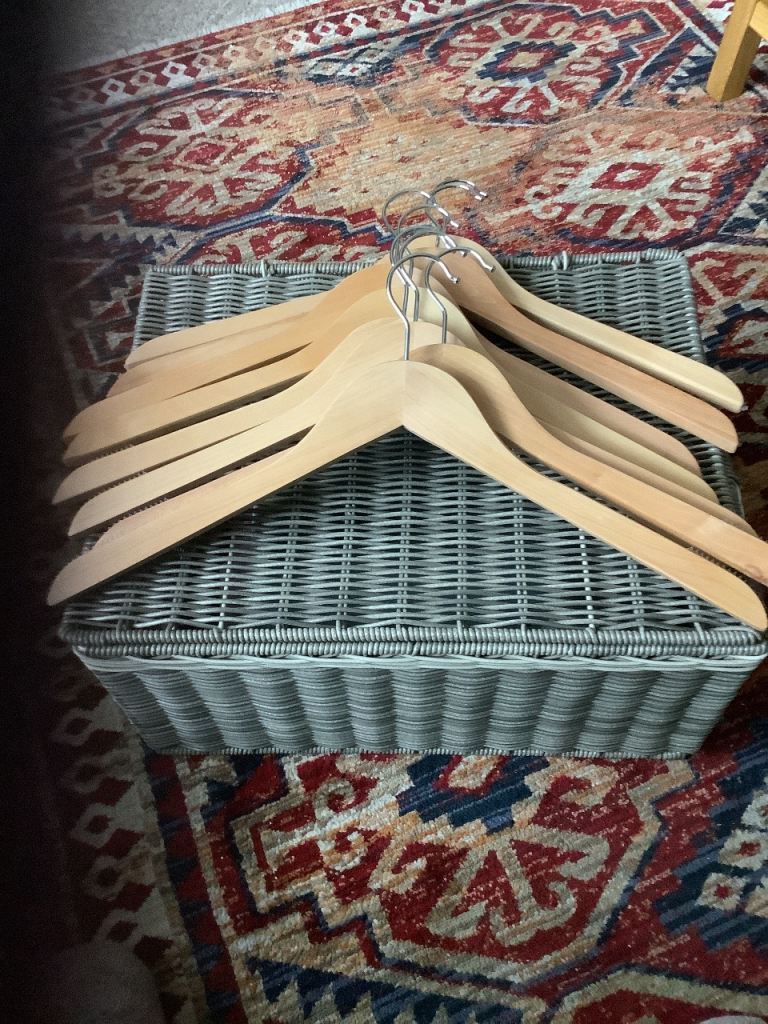 Wooden coat hangers