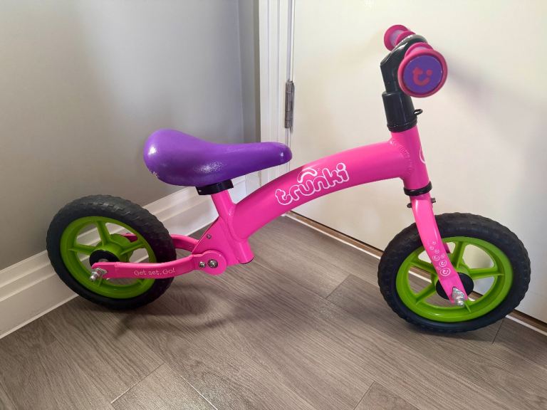 Trunki Folding Balance Bike 12" Wheel - Pink