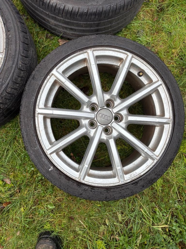 2011 Audi A1 8X - 17 Alloy Wheels with Tyres  - 8X0 601 025 Genuine Rims 17”