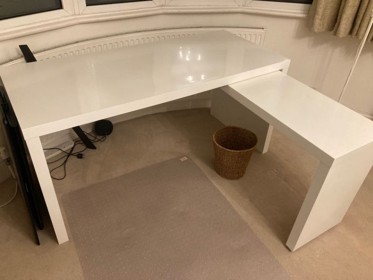 Large modern desk with extension 