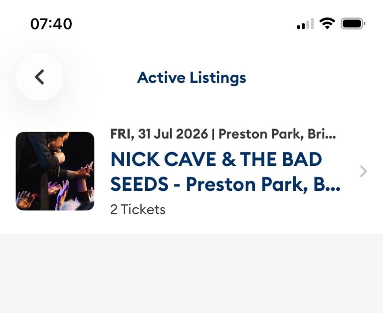 Nick Cave & The Bad Seeds Tickets - Preston Park, Brighton