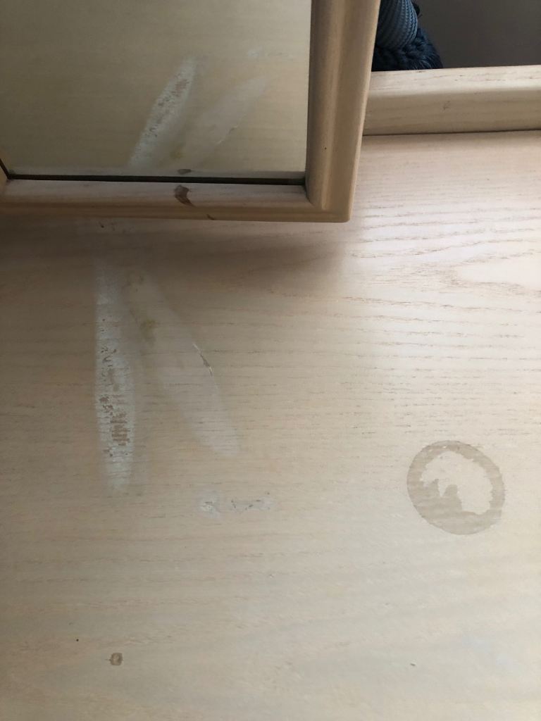 G plan dressing table and two bedside cabinets 