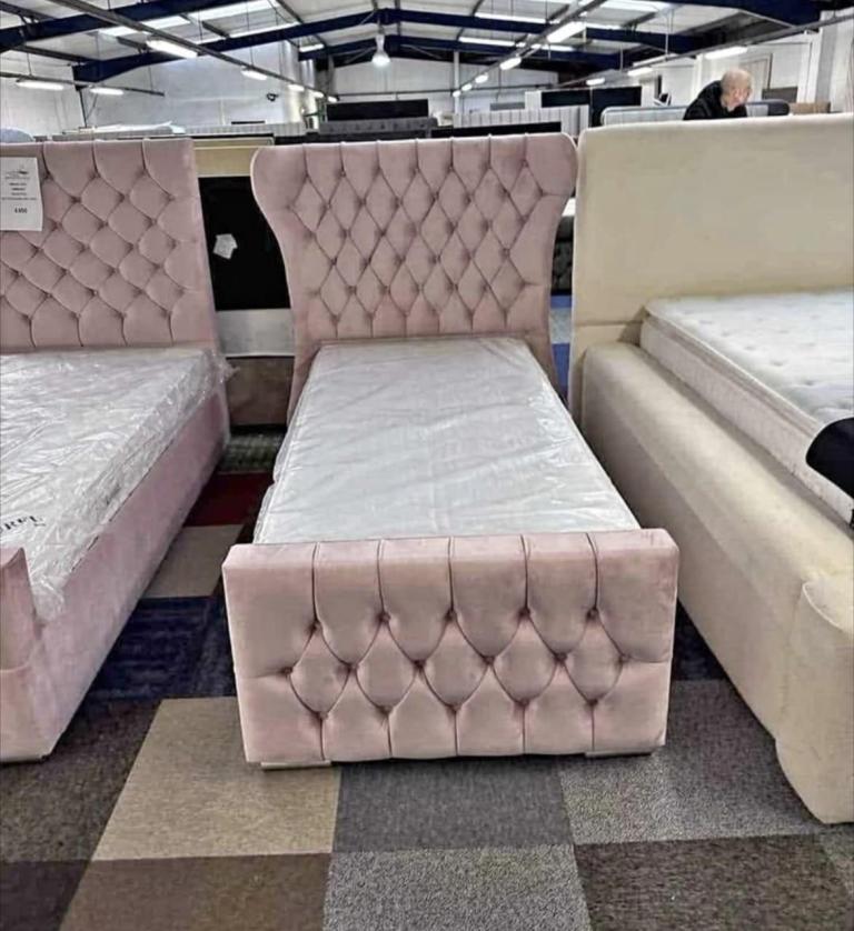 image for Single Bed With Quality Mattress And Free Home Delivery Inbox For Price