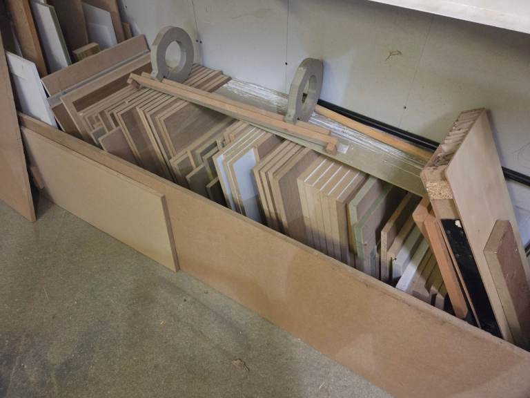 MDF sheet offcuts, various sizes & thicknesses
