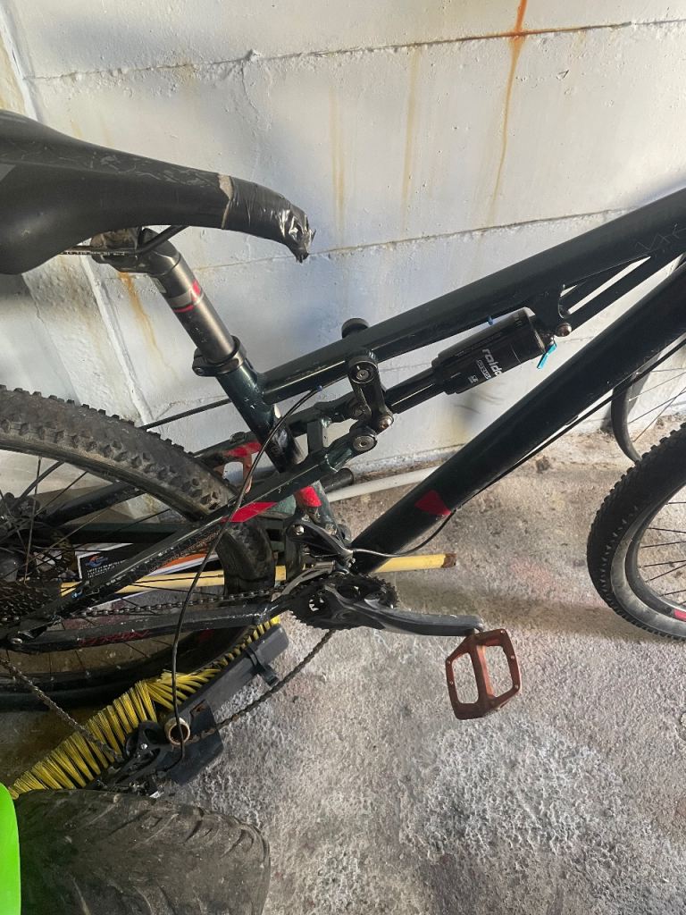 Black Full Suspension Mountain Bike - Fair Condition
