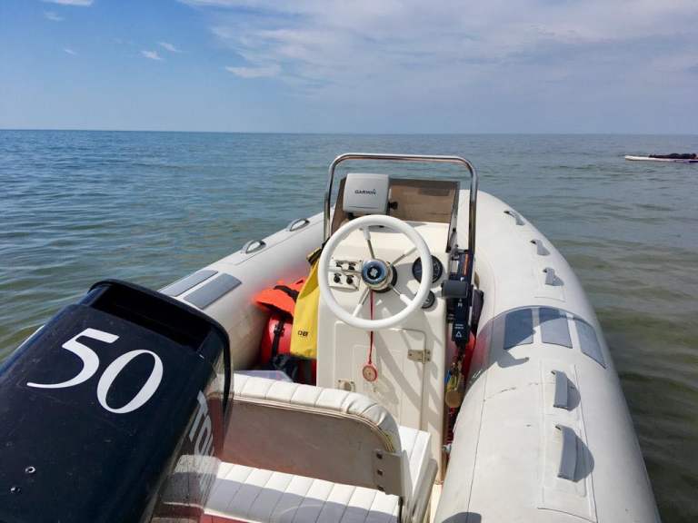 4mtr Rib with a 50hp Tohatsu outboard