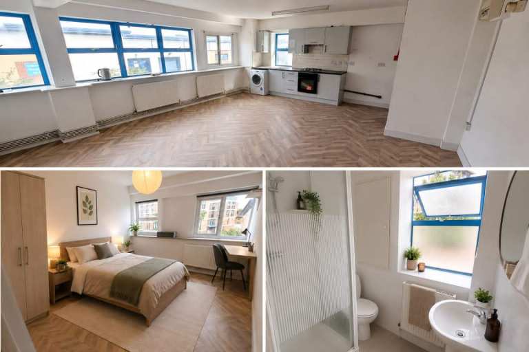 All bills included! Space with 3 rooms, Kitchen, Bathroom in Clapton