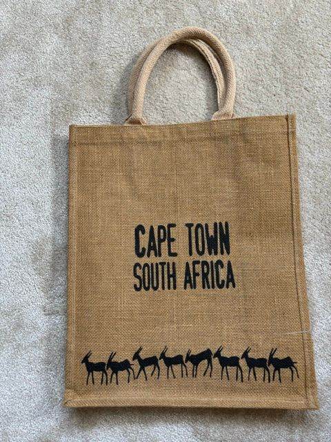 Cape Town South Africa Jute Bag – Good Condition