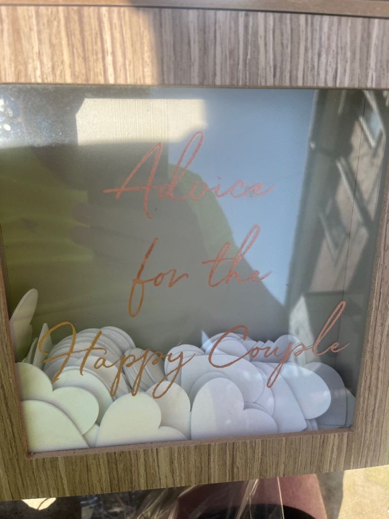 Wedding advice box 
