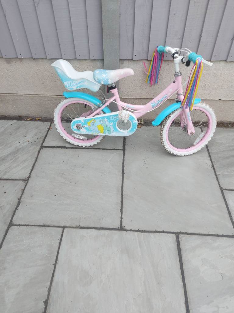 Girls Pink Kids Bike with Doll Seat – Good Condition