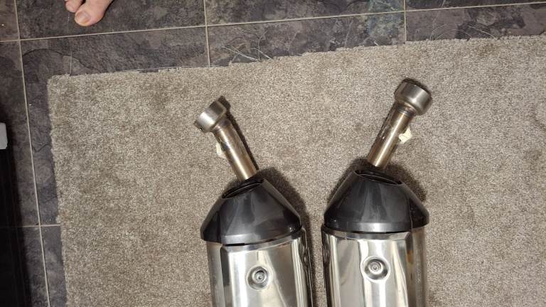 Honda xl 1000 exhaust  modified 