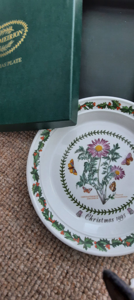 Portmerion Christmas 1994 & 1995  Plates