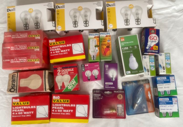 Various New Light Bulbs - Diall, Philips, Osram, B&Q