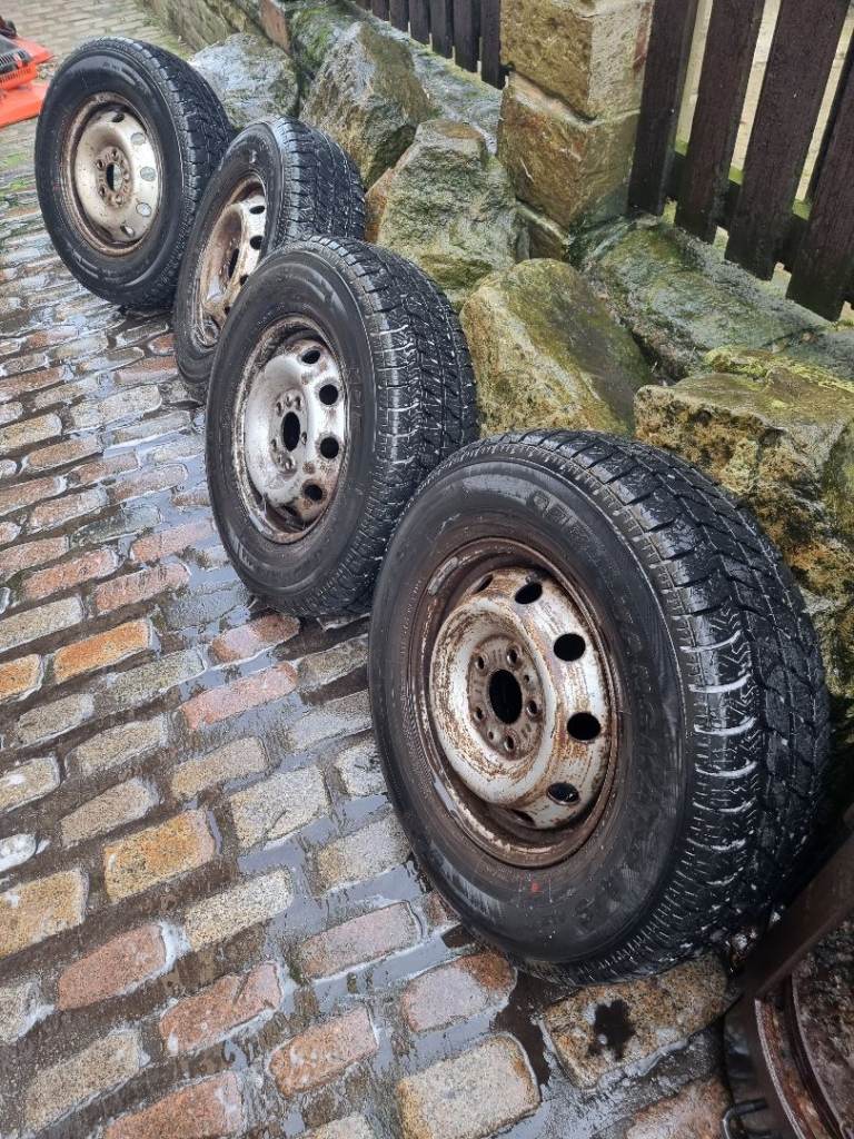 4x 15inch iveco van wheels and matching good all season tyres