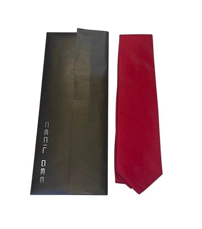 SILK TIE - Vintage Red Tie,- Men's Gift present