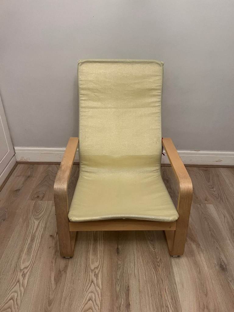FREE Ikea Poang Wooden armchair chair for Home / Garden Frame only (No cushions)