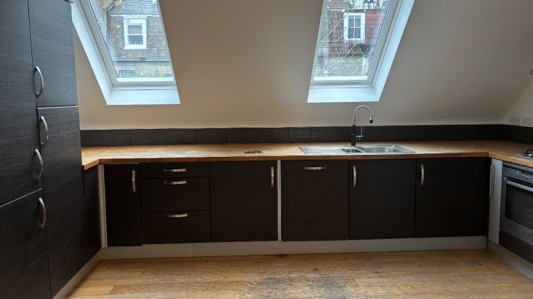 Kitchen complete with appliances and oak worktops
