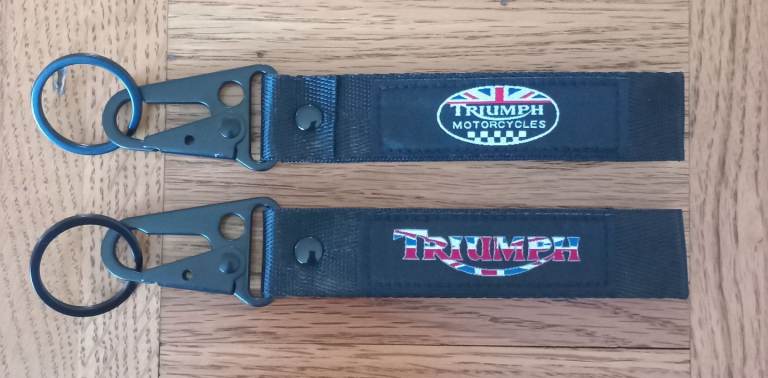 2 Triumph Keyrings 