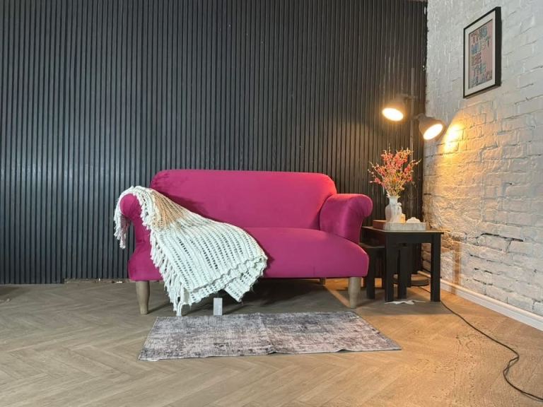 Loaf Soufflé 2-Seater Sofa – Pink Velvet – RRP £2,195