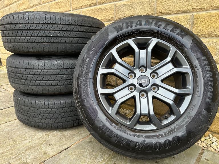 Genuine Ford Ranger 18" Anthracite Grey Alloy Wheels Wildtrak with 7mm+ Goodyear Territory HT’s!