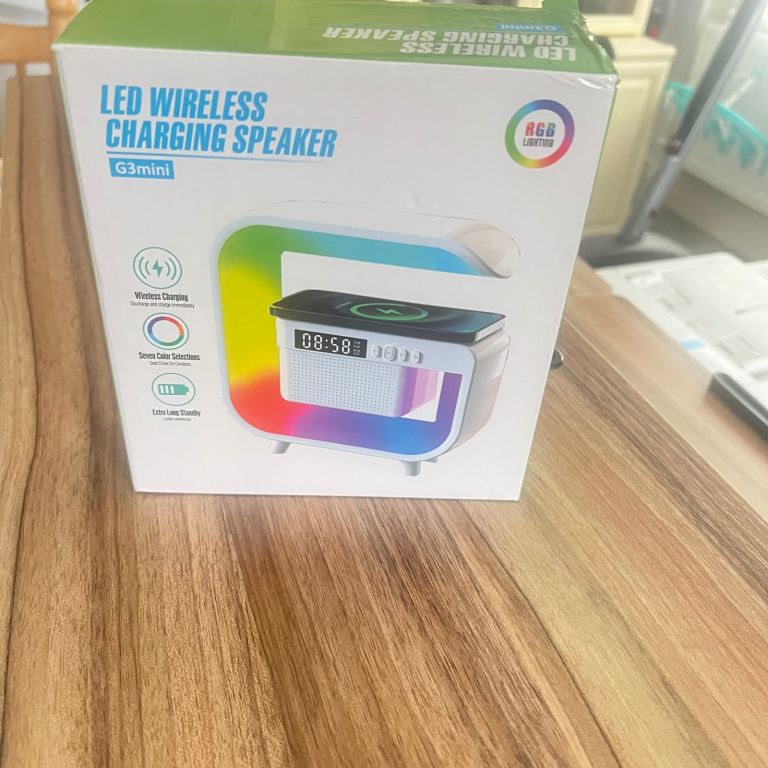 G3mini LED Wireless Charging Speaker – Brand New