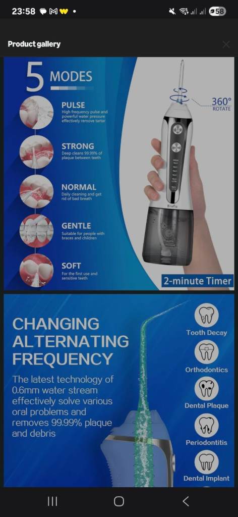 Water flosser 